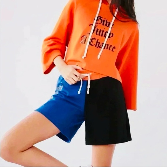 Juicy Couture Orange Cropped Graphic Hoodie - Picture 3 of 12